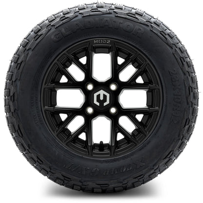 MODZ® 12" Matrix Matte Black Wheels & Off-Road Tires Combo