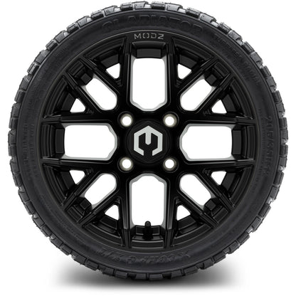 MODZ® 12" Matrix Matte Black Wheels & Off-Road Tires Combo