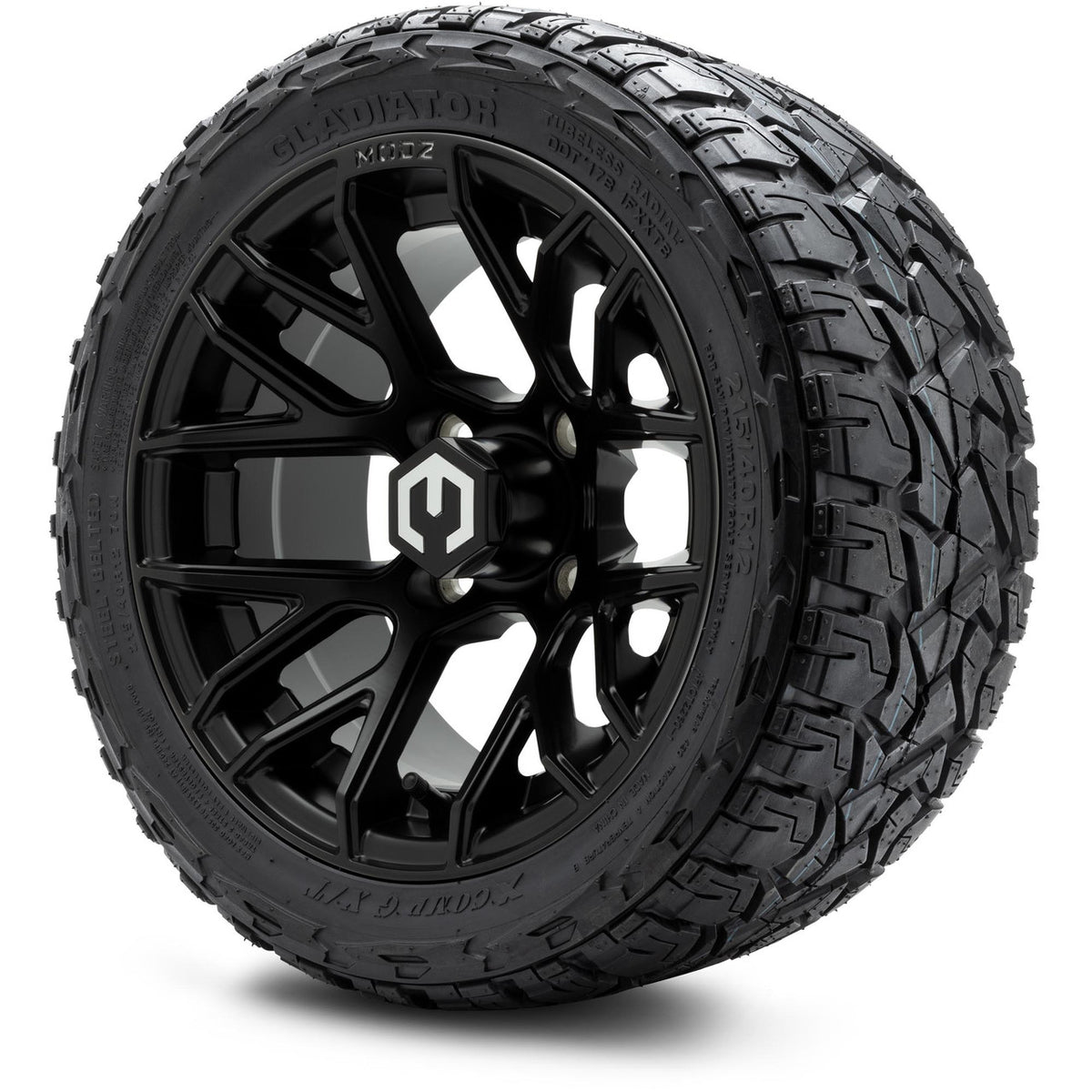 MODZ® 12" Matrix Matte Black Wheels & Off-Road Tires Combo