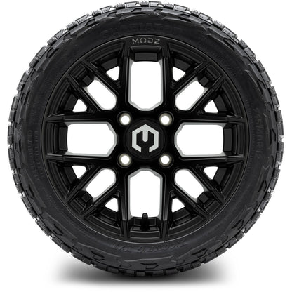 MODZ® 12" Matrix Matte Black Wheels & Off-Road Tires Combo