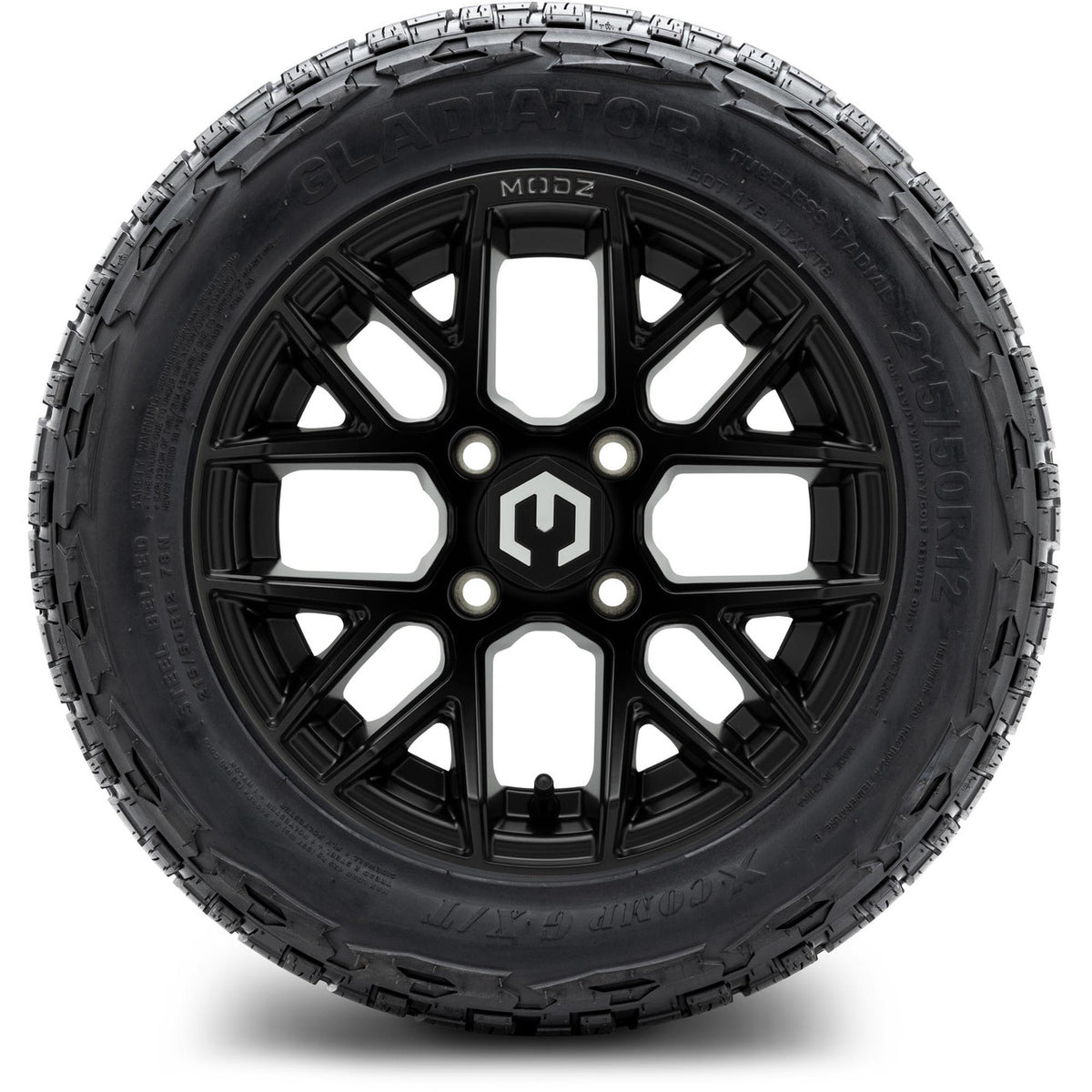 MODZ® 12" Matrix Matte Black Wheels & Off-Road Tires Combo