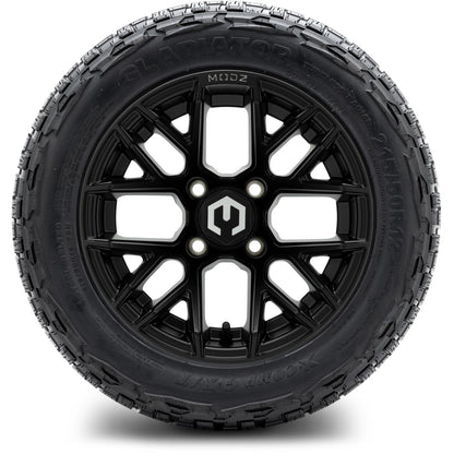 MODZ® 12" Matrix Matte Black Wheels & Off-Road Tires Combo