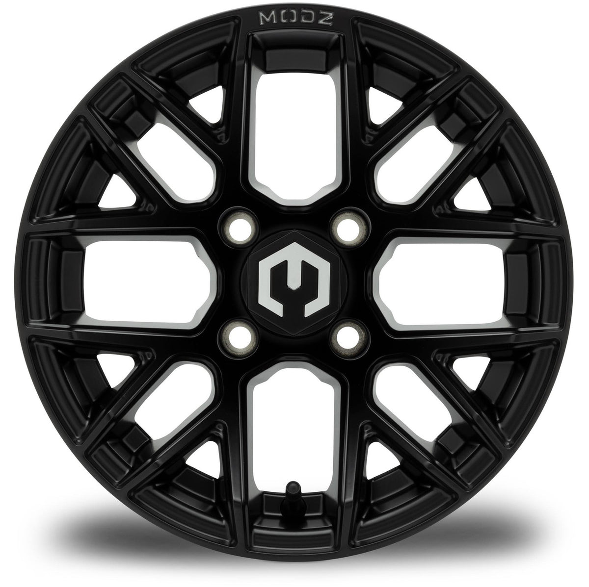 MODZ® Matrix Matte Black 12" Golf Cart Wheel