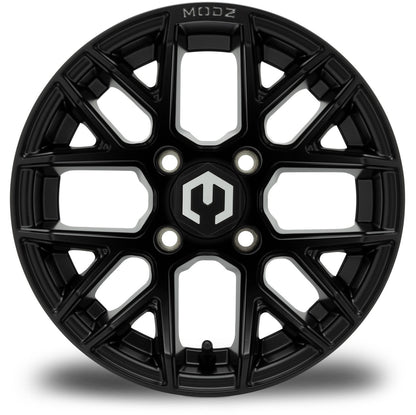 MODZ® Matrix Matte Black 12" Golf Cart Wheel