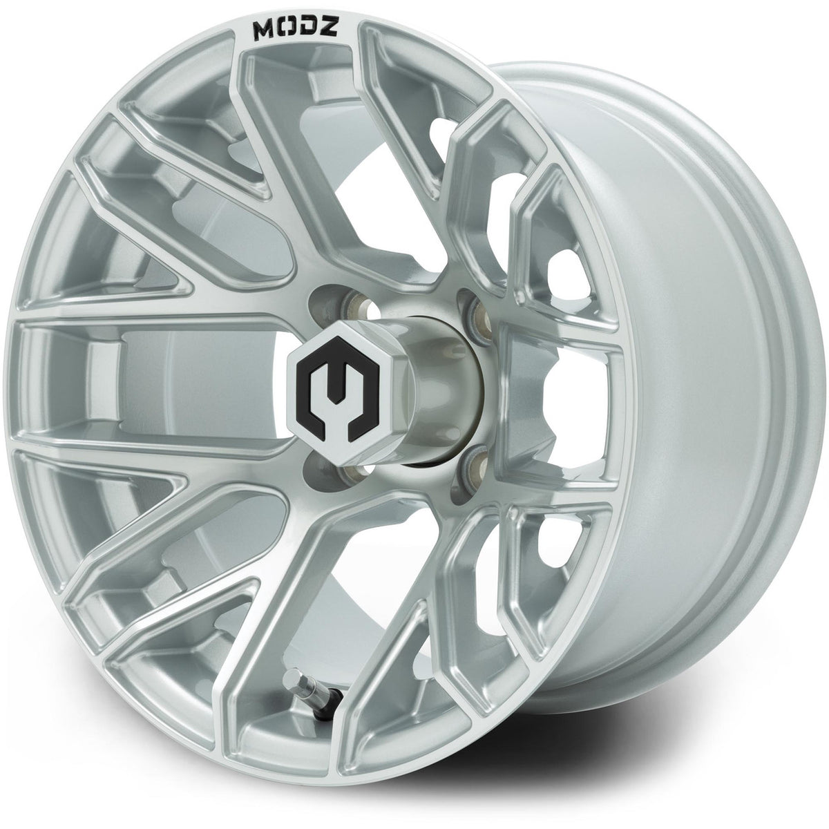 MODZ® Matrix Silver 12" Golf Cart Wheel