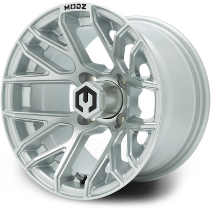 MODZ® Matrix Silver 12" Golf Cart Wheel