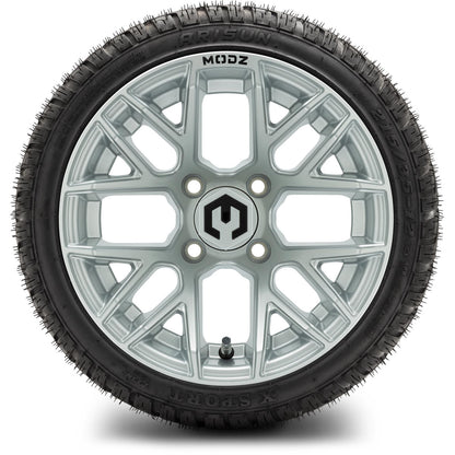 MODZ® 12" Matrix Silver Wheels & Street Tires Combo
