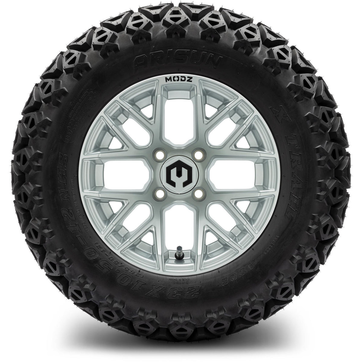 MODZ® 12" Matrix Silver Wheels & Off-Road Tires Combo