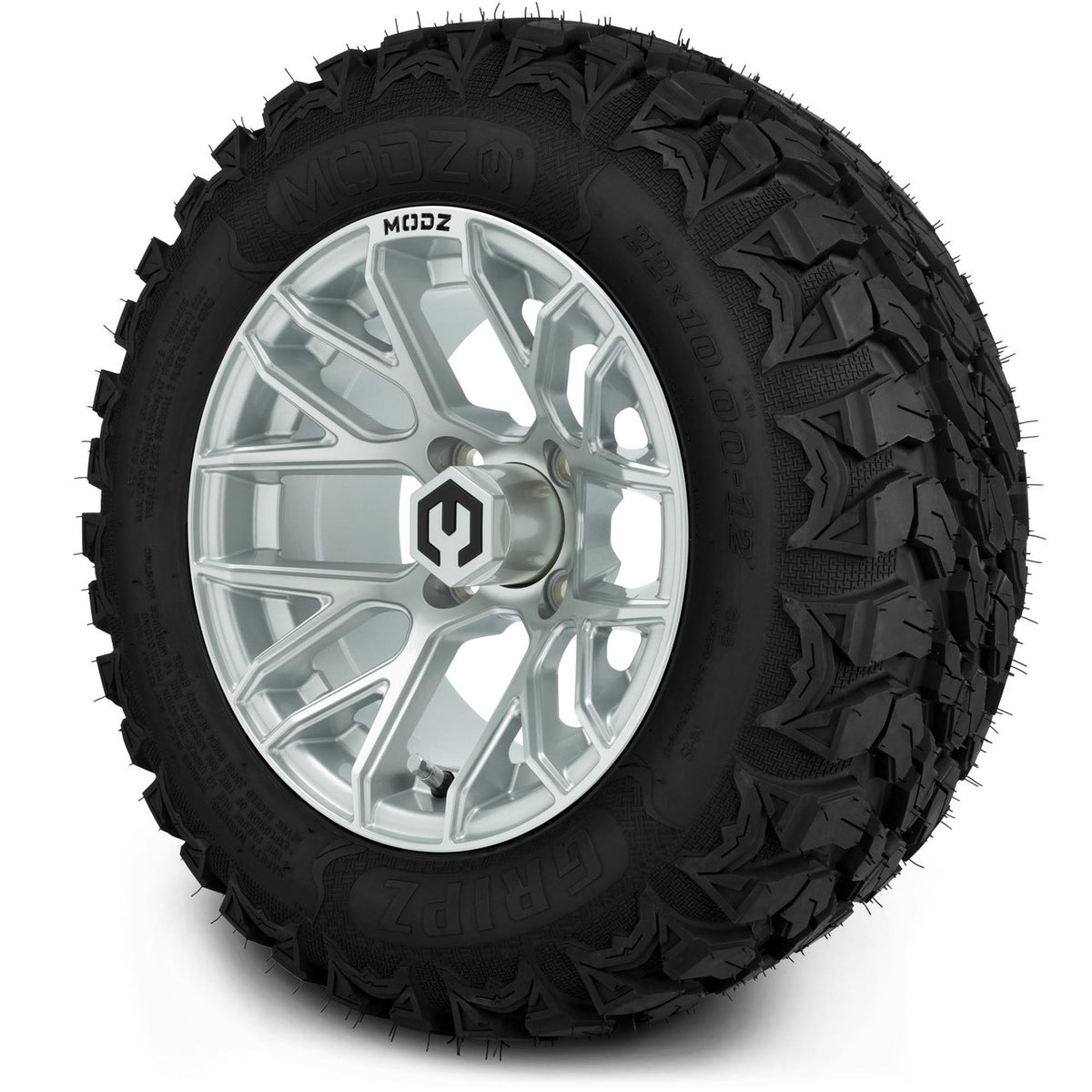 MODZ® 12" Matrix Silver Wheels & Off-Road Tires Combo