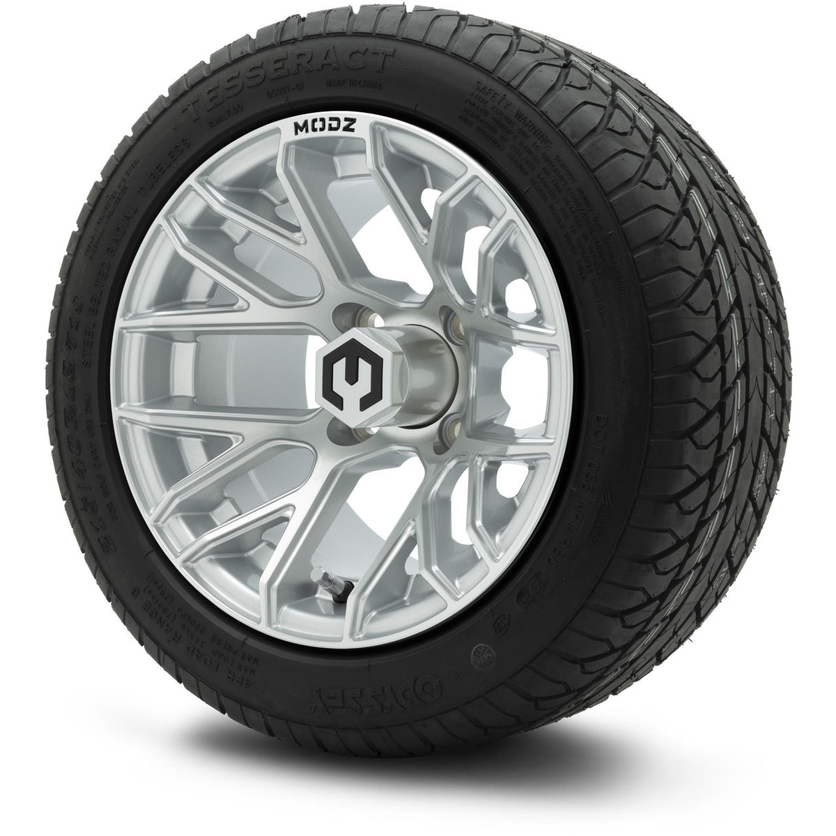 MODZ® 12" Matrix Silver Wheels & Street Tires Combo