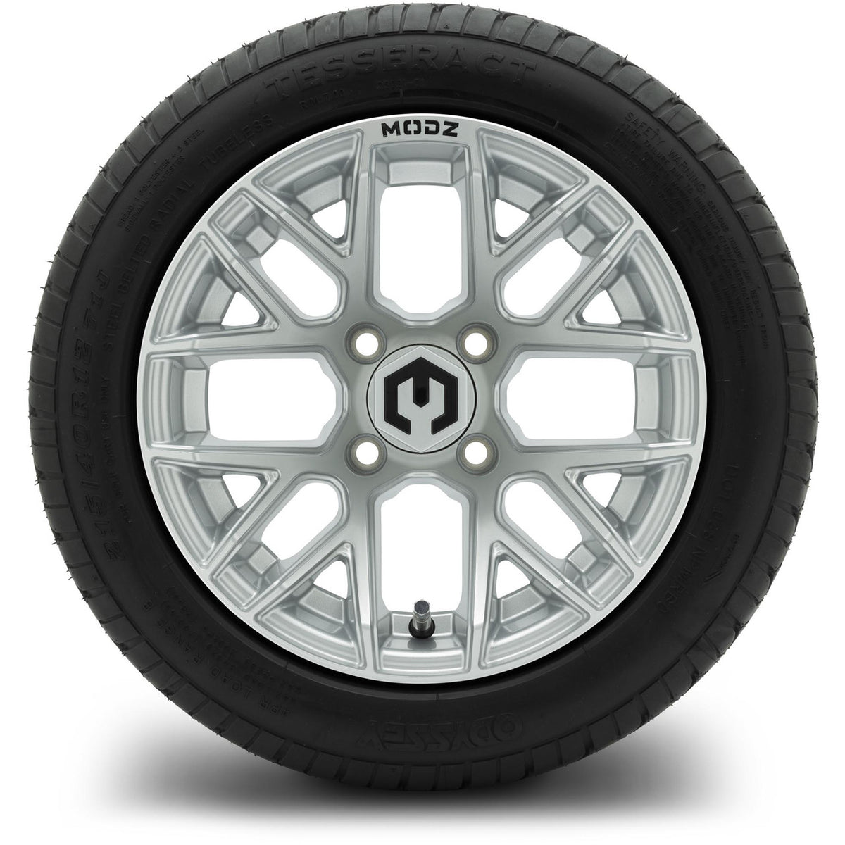 MODZ® 12" Matrix Silver Wheels & Street Tires Combo