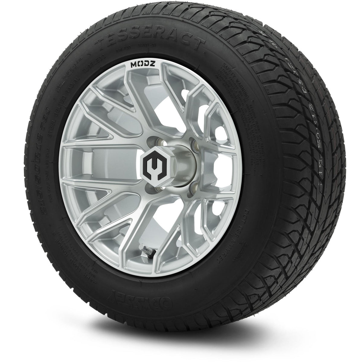 MODZ® 12" Matrix Silver Wheels & Street Tires Combo