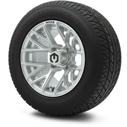 MODZ® 12" Matrix Silver Wheels & Street Tires Combo