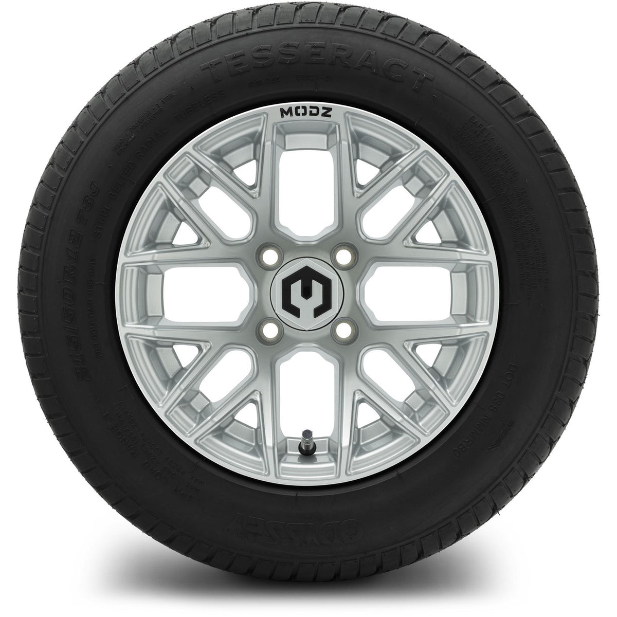 MODZ® 12" Matrix Silver Wheels & Street Tires Combo