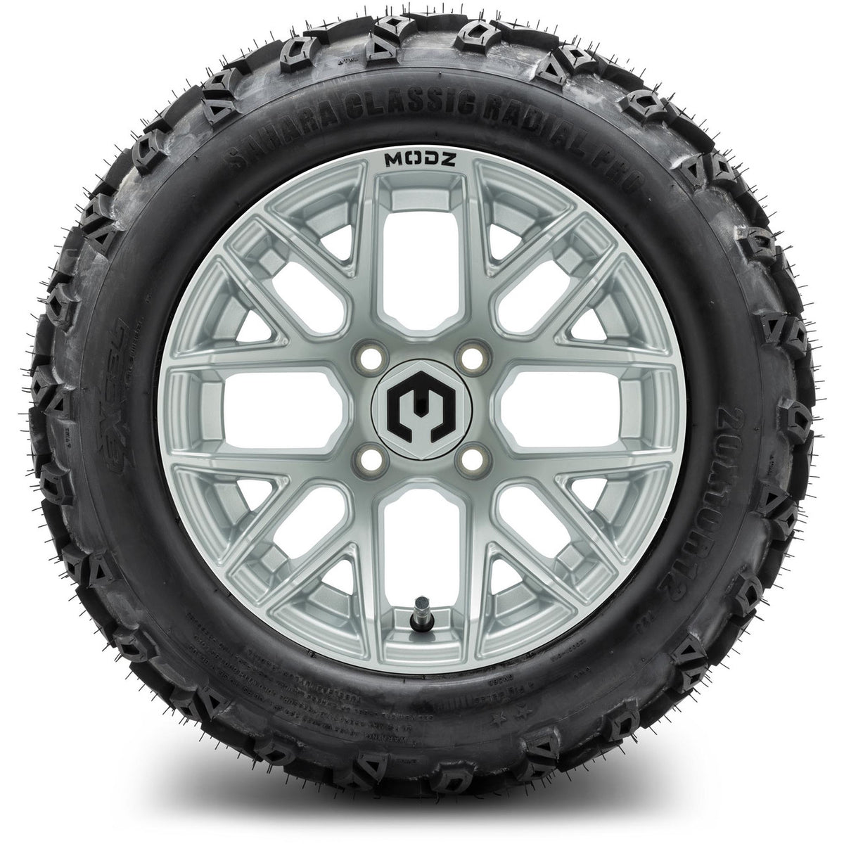 MODZ® 12" Matrix Silver Wheels & Off-Road Tires Combo