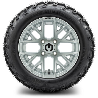 MODZ® 12" Matrix Silver Wheels & Off-Road Tires Combo