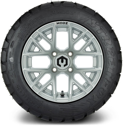MODZ® 12" Matrix Silver Wheels & Street Tires Combo