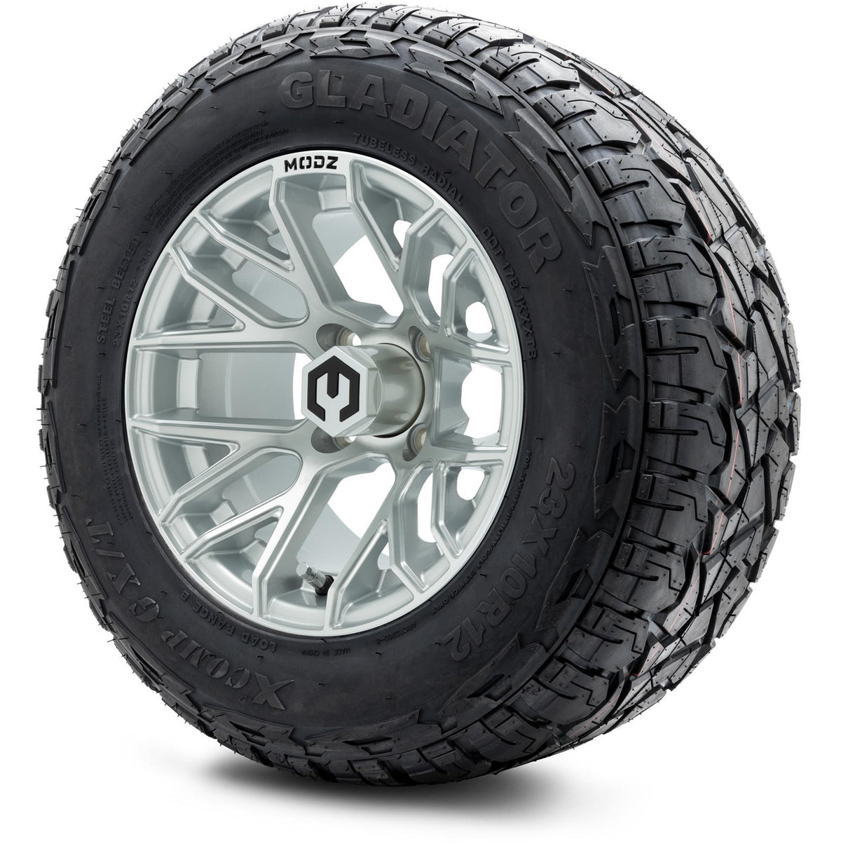MODZ® 12" Matrix Silver Wheels & Off-Road Tires Combo