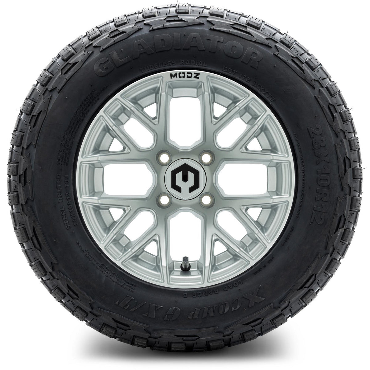 MODZ® 12" Matrix Silver Wheels & Off-Road Tires Combo