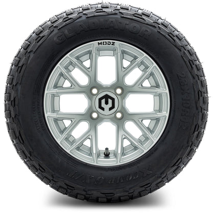 MODZ® 12" Matrix Silver Wheels & Off-Road Tires Combo