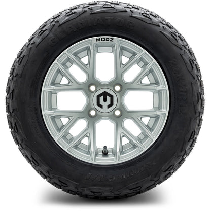 MODZ® 12" Matrix Silver Wheels & Off-Road Tires Combo