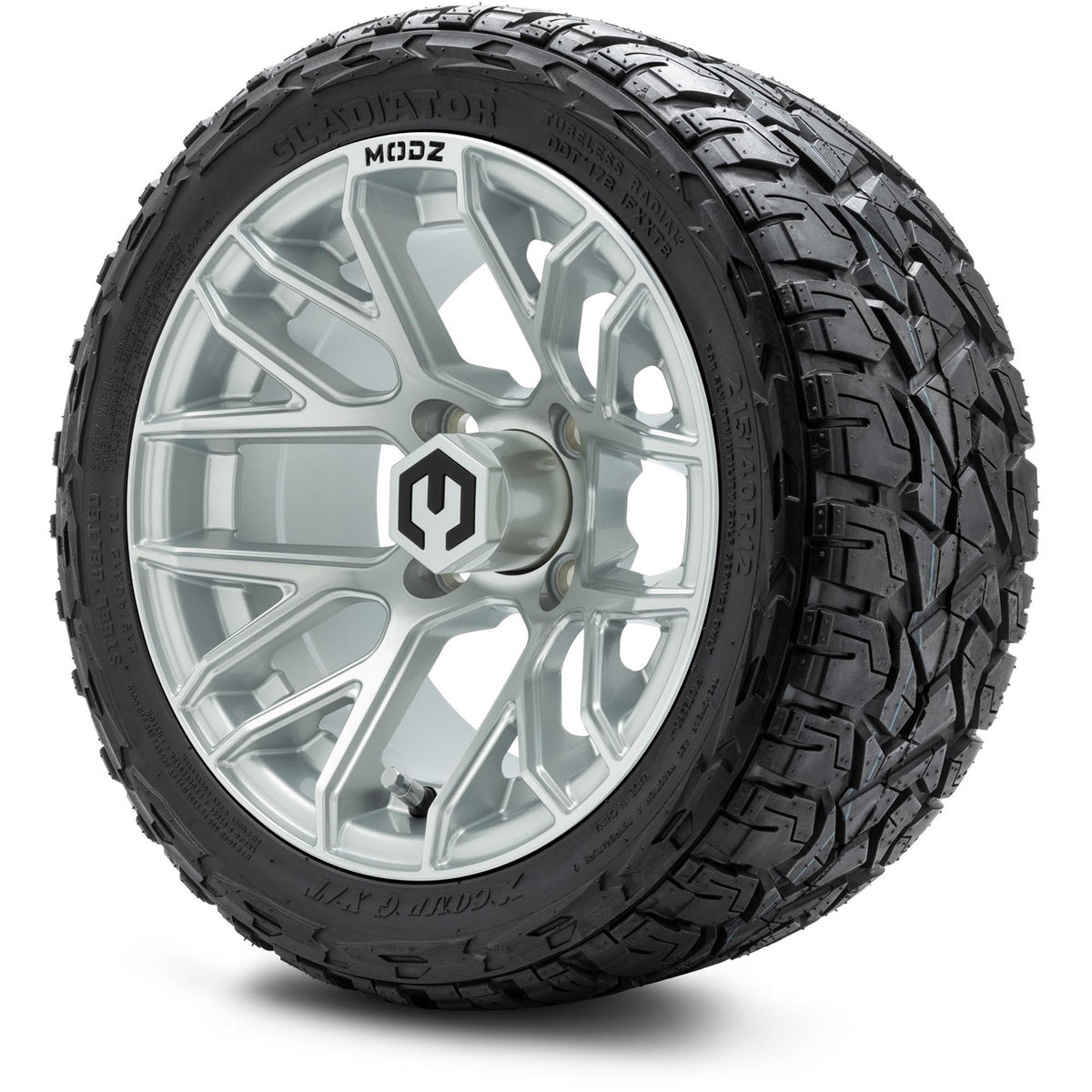 MODZ® 12" Matrix Silver Wheels & Off-Road Tires Combo