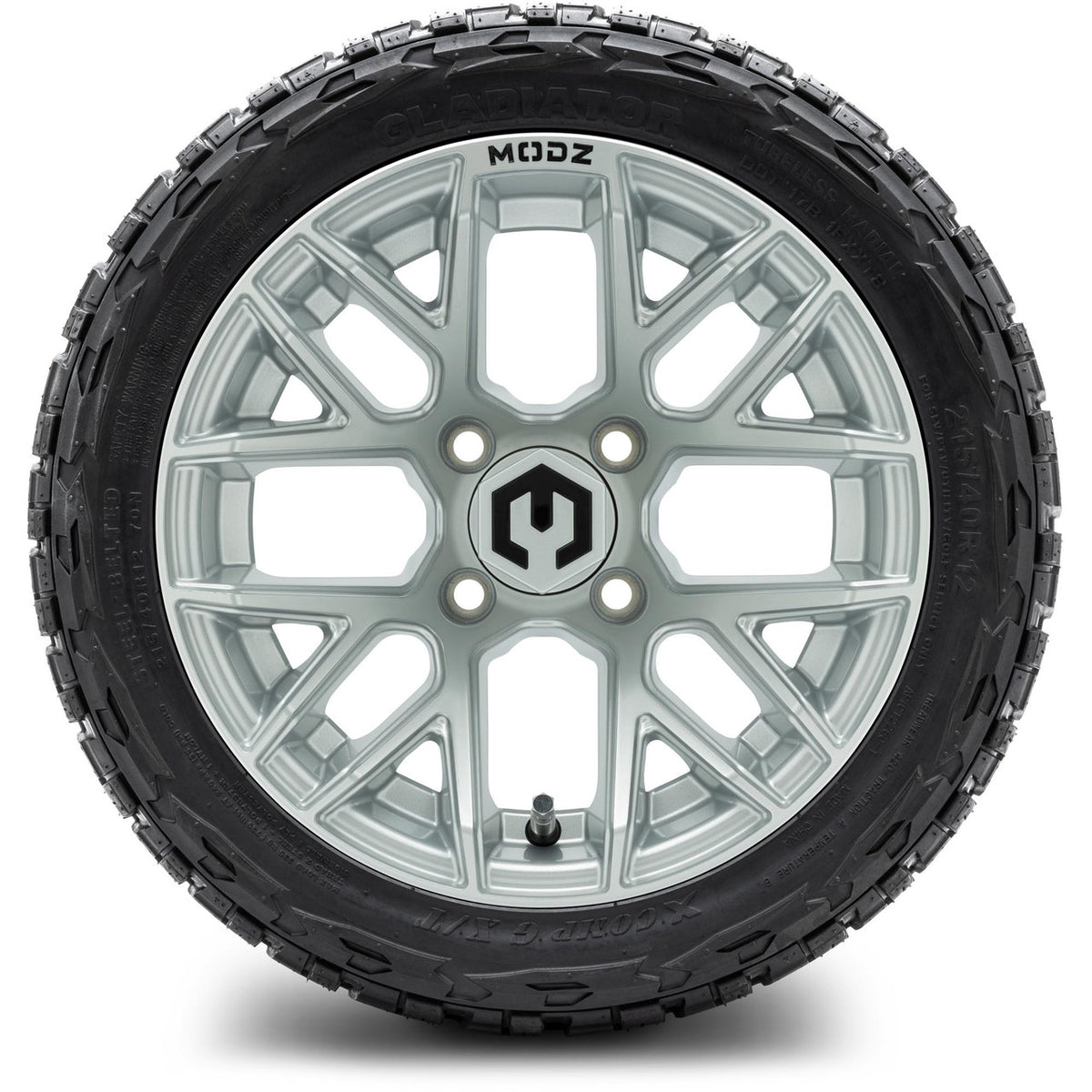 MODZ® 12" Matrix Silver Wheels & Off-Road Tires Combo