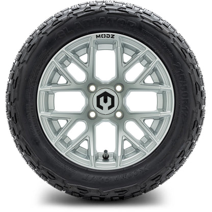 MODZ® 12" Matrix Silver Wheels & Off-Road Tires Combo