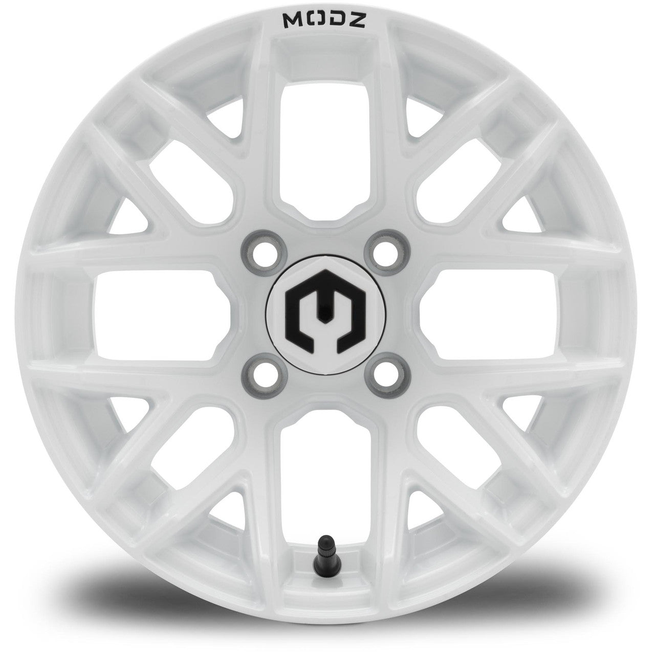 MODZ® Matrix Glossy White 12" Golf Cart Wheel