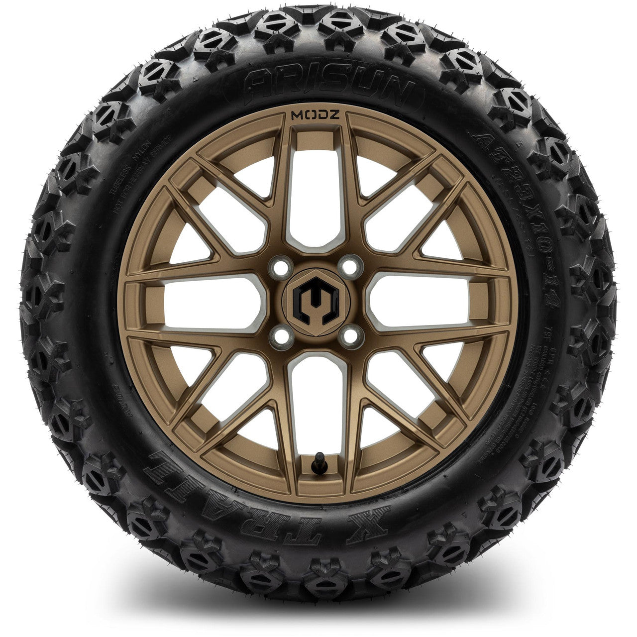 MODZ® 14" Matrix Matte Bronze Wheels & Off-Road Tires Combo