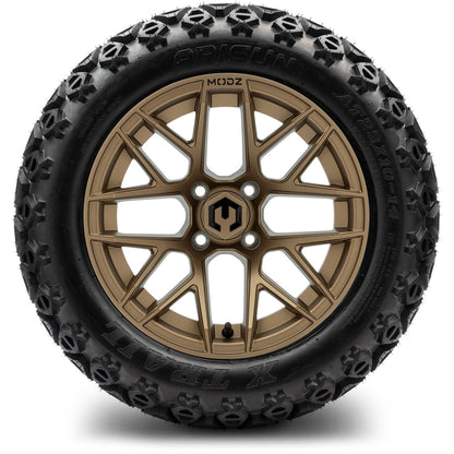 MODZ® 14" Matrix Matte Bronze Wheels & Off-Road Tires Combo