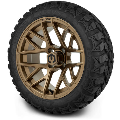 MODZ® 14" Matrix Matte Bronze Wheels & Off-Road Tires Combo