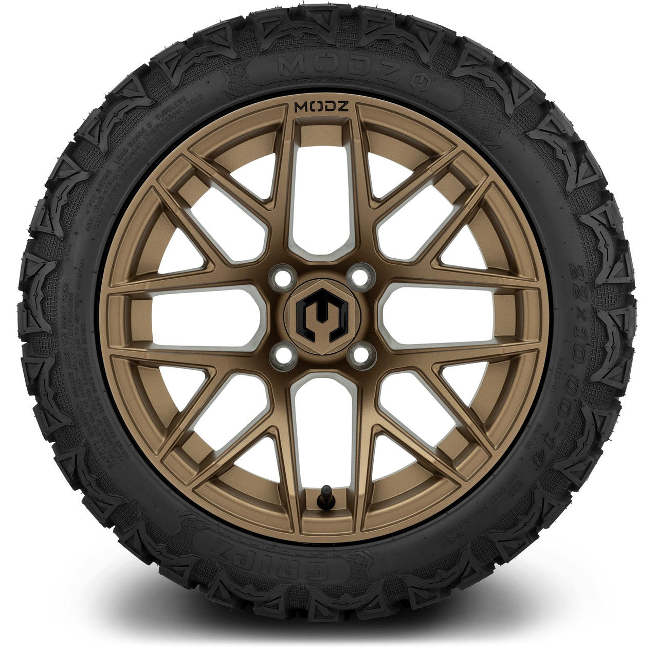 MODZ® 14" Matrix Matte Bronze Wheels & Off-Road Tires Combo