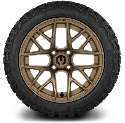 MODZ® 14" Matrix Matte Bronze Wheels & Off-Road Tires Combo