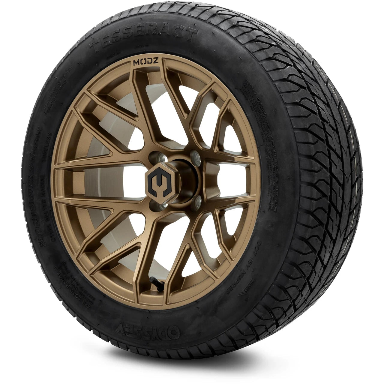 MODZ® 14" Matrix Matte Bronze Wheels & Street Tires Combo