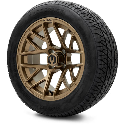 MODZ® 14" Matrix Matte Bronze Wheels & Street Tires Combo