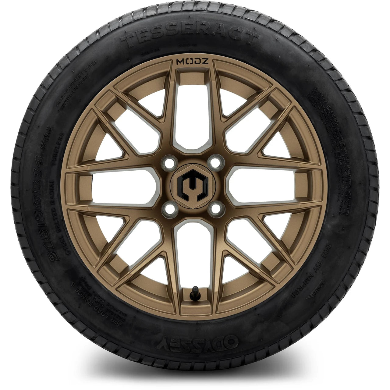 MODZ® 14" Matrix Matte Bronze Wheels & Street Tires Combo
