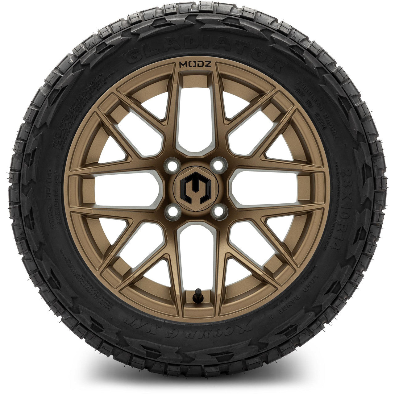 MODZ® 14" Matrix Matte Bronze Wheels & Off-Road Tires Combo