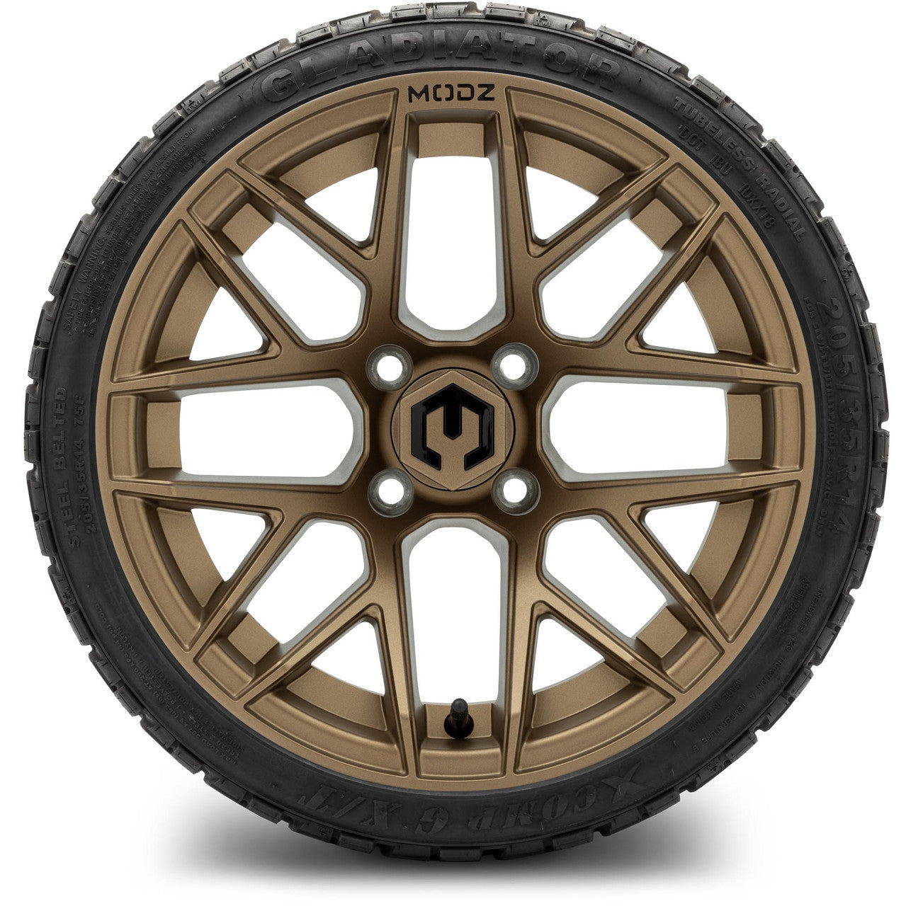 MODZ® 14" Matrix Matte Bronze Wheels & Off-Road Tires Combo