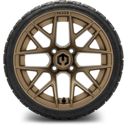 MODZ® 14" Matrix Matte Bronze Wheels & Off-Road Tires Combo