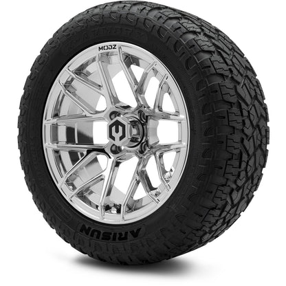 MODZ® 14" Matrix Chrome Wheels & Off-Road Tires Combo