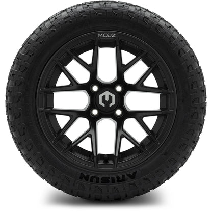 MODZ® 14" Matrix Matte Black Wheels & Off-Road Tires Combo