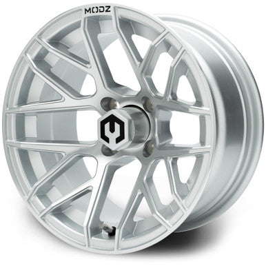 MODZ® Matrix Silver 14" Golf Cart Wheel