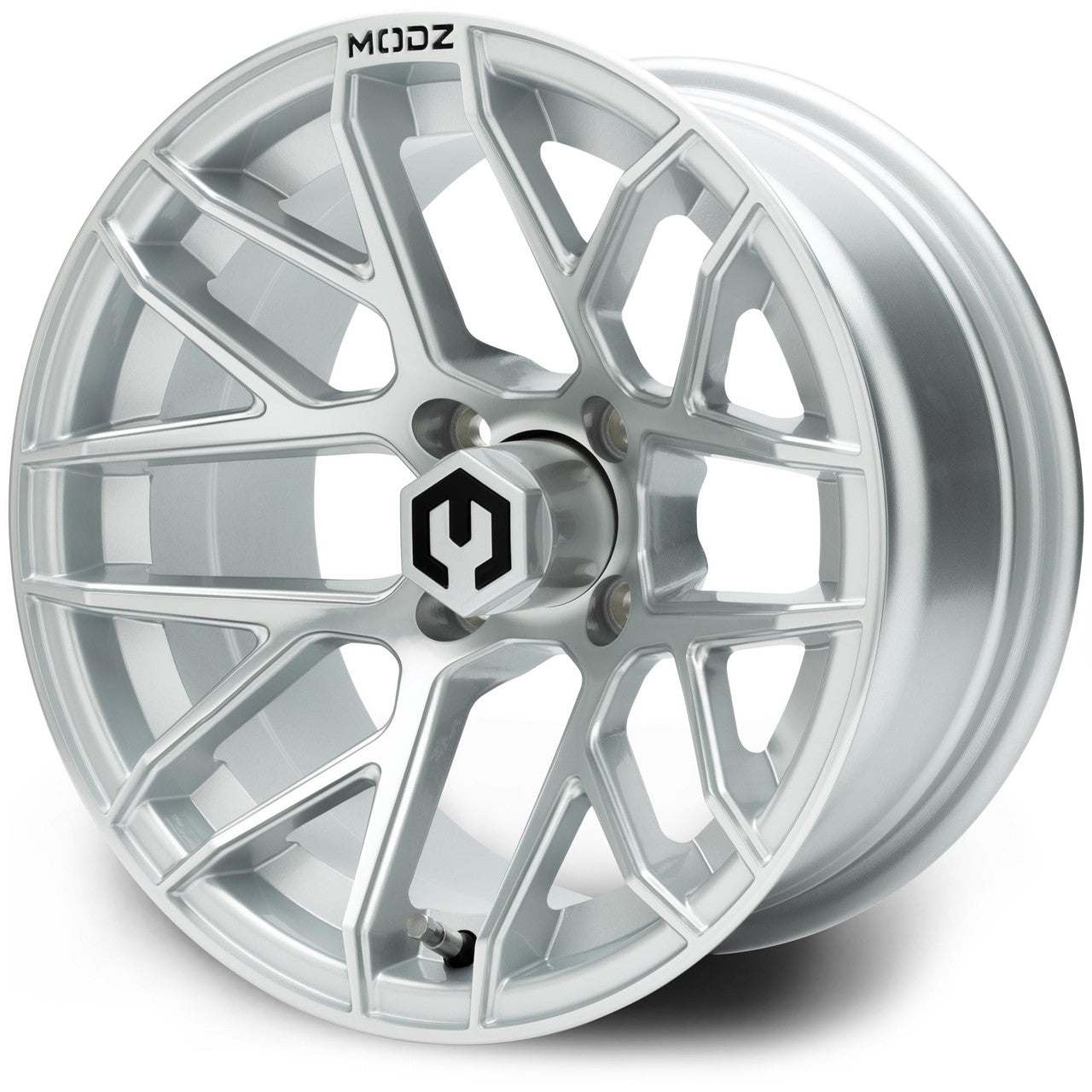 MODZ® Matrix Silver 14" Golf Cart Wheel