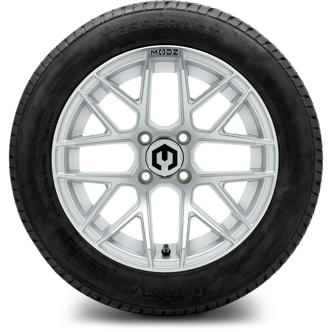 MODZ® 14" Matrix Silver Wheels & Street Tires Combo