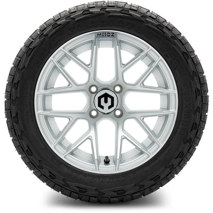 MODZ® 14" Matrix Silver Wheels & Off-Road Tires Combo
