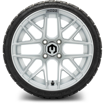 MODZ® 14" Matrix Silver Wheels & Off-Road Tires Combo