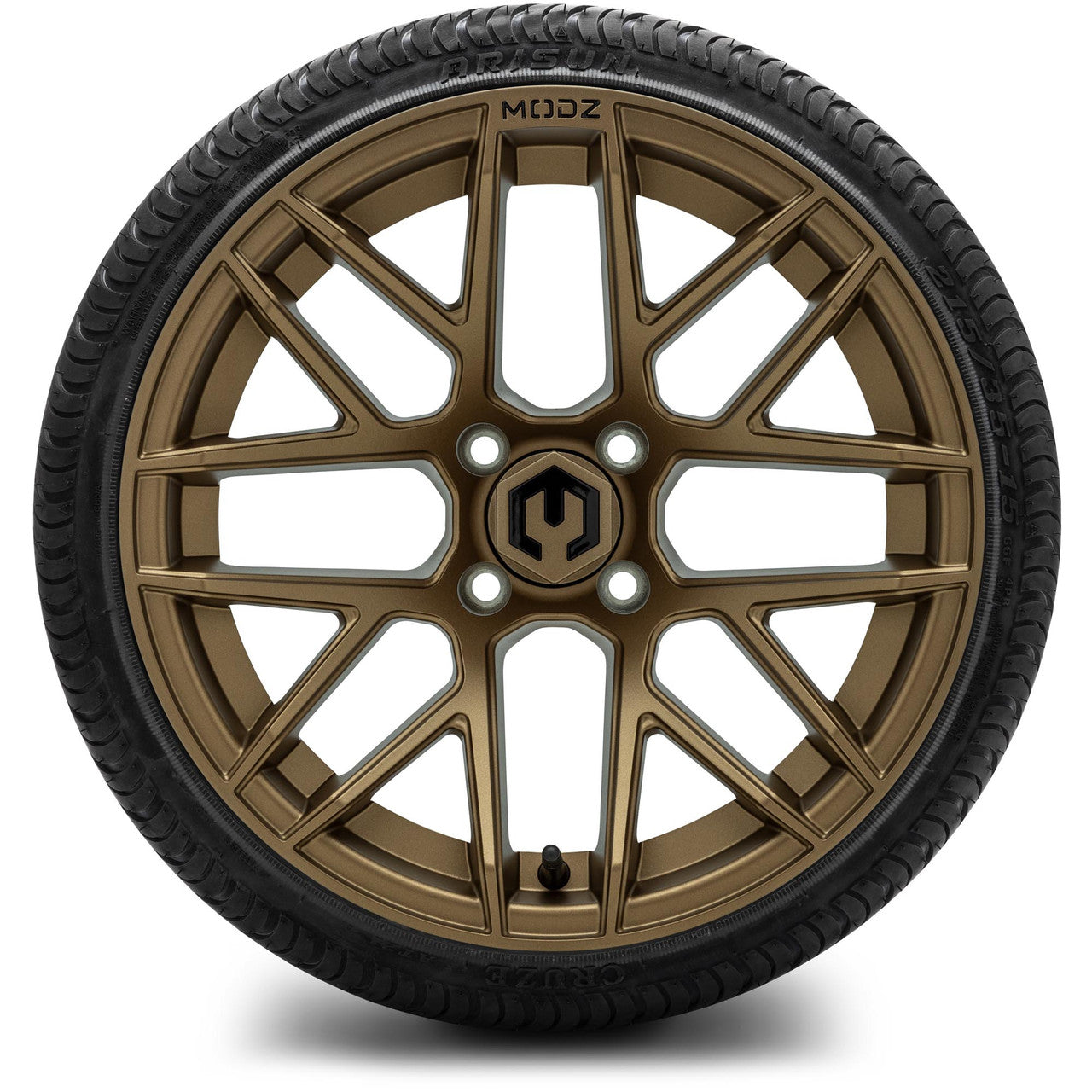 MODZ® 15" Matrix Matte Bronze Wheels & Street Tires Combo