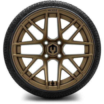 MODZ® 15" Matrix Matte Bronze Wheels & Street Tires Combo