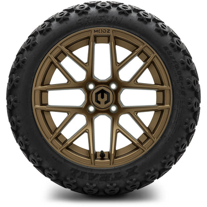 MODZ® 15" Matrix Matte Bronze Wheels & Off-Road Tires Combo